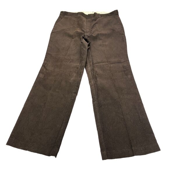 Vintage Big Mac Workwear Pants Mens 38x31 Brown Corduroy Wide Leg USA - Picture 10 of 12